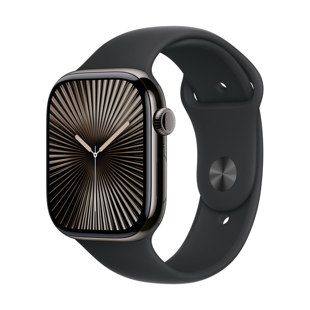Refurbished Apple Watch Series 10 42mm Cellular Titanium (Simlockvrij) Zwart