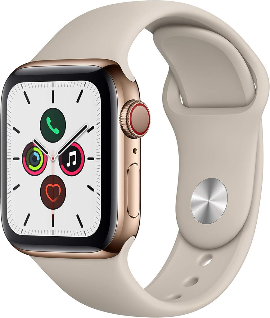 Refurbished Apple Watch Series 5 44mm Cellular Stainless Steel (Simlockvrij) Goud